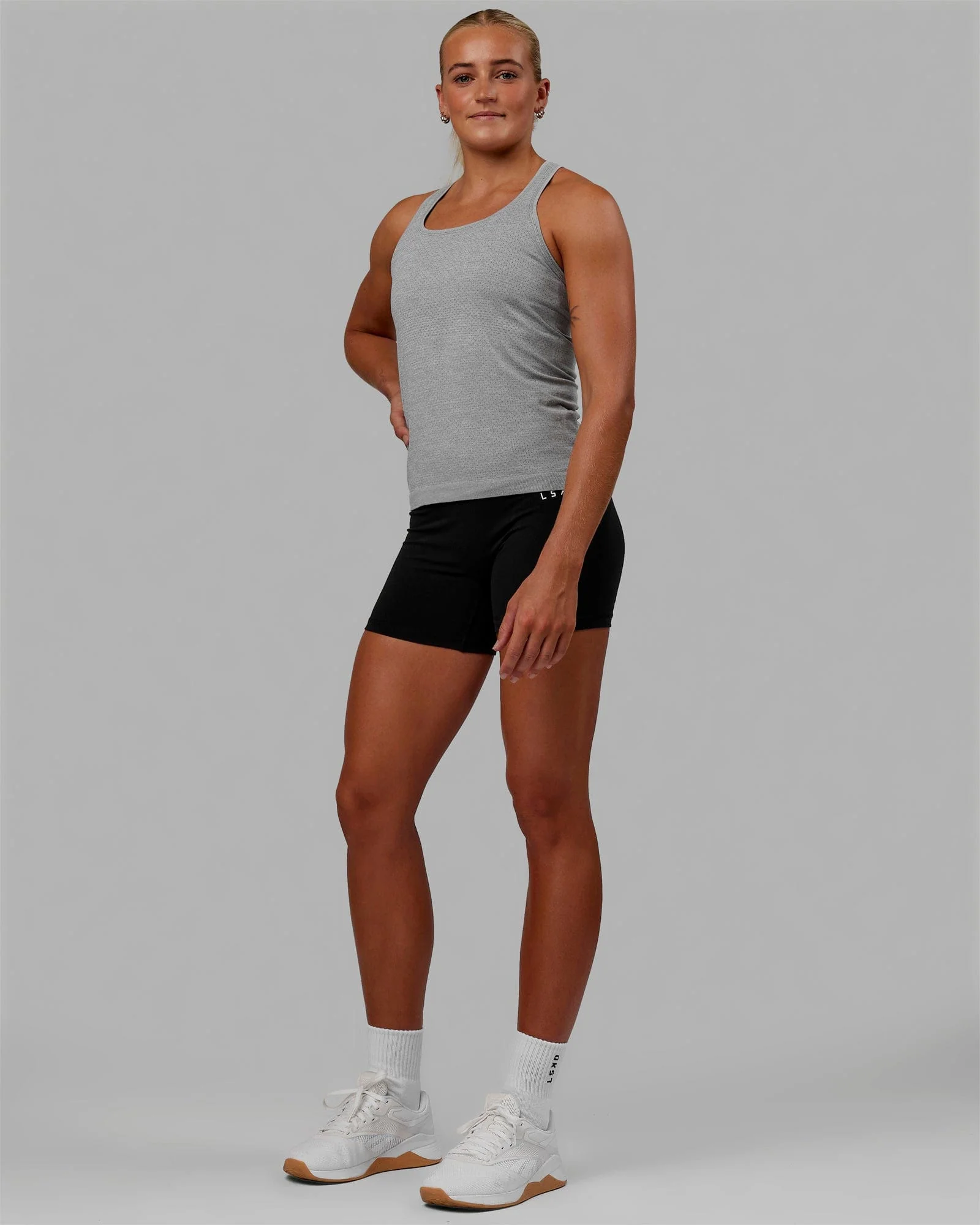 AeroFLX+ Seamless Tank - Light Grey Marl - Image 8