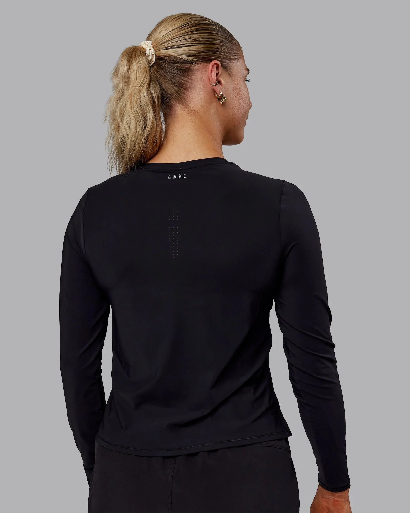Cadence Long Sleeve Tee - Black - Image 4