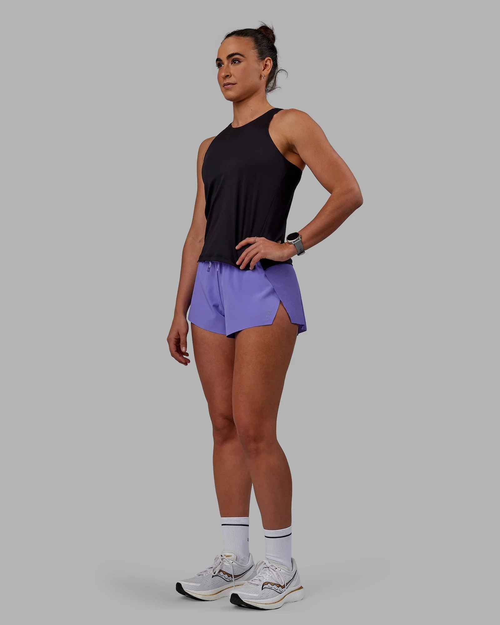 Pace Keep on Running Tank - Black-Dahlia Purple - Image 2
