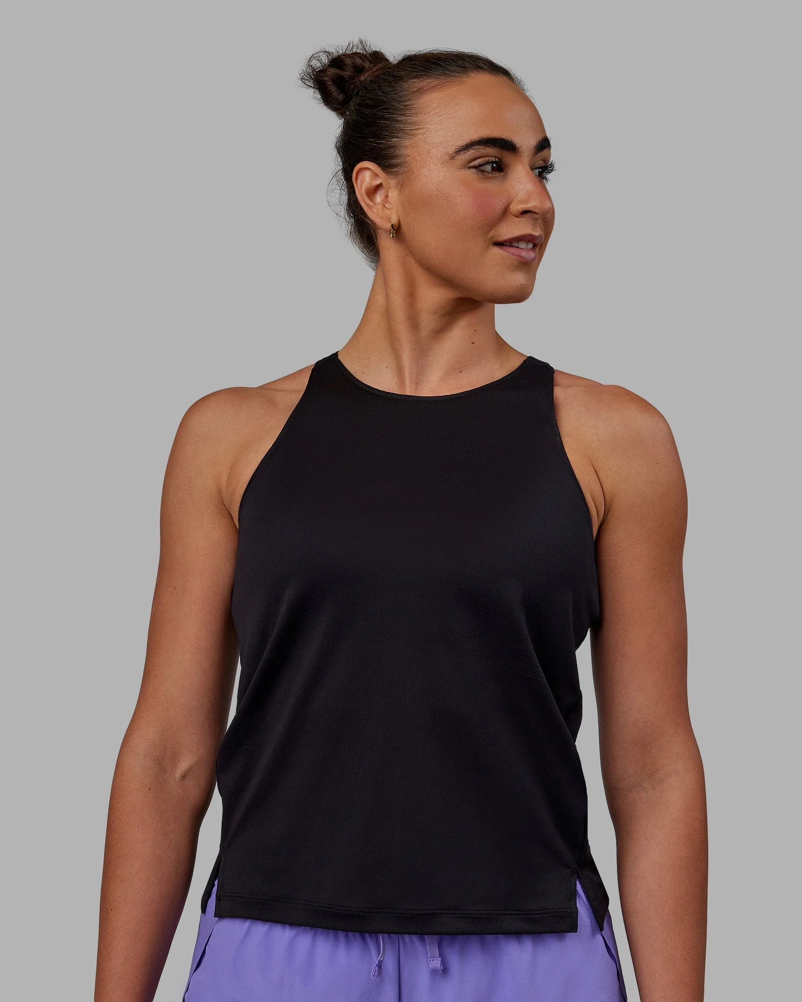 Pace Keep on Running Tank - Black-Dahlia Purple - Image 3