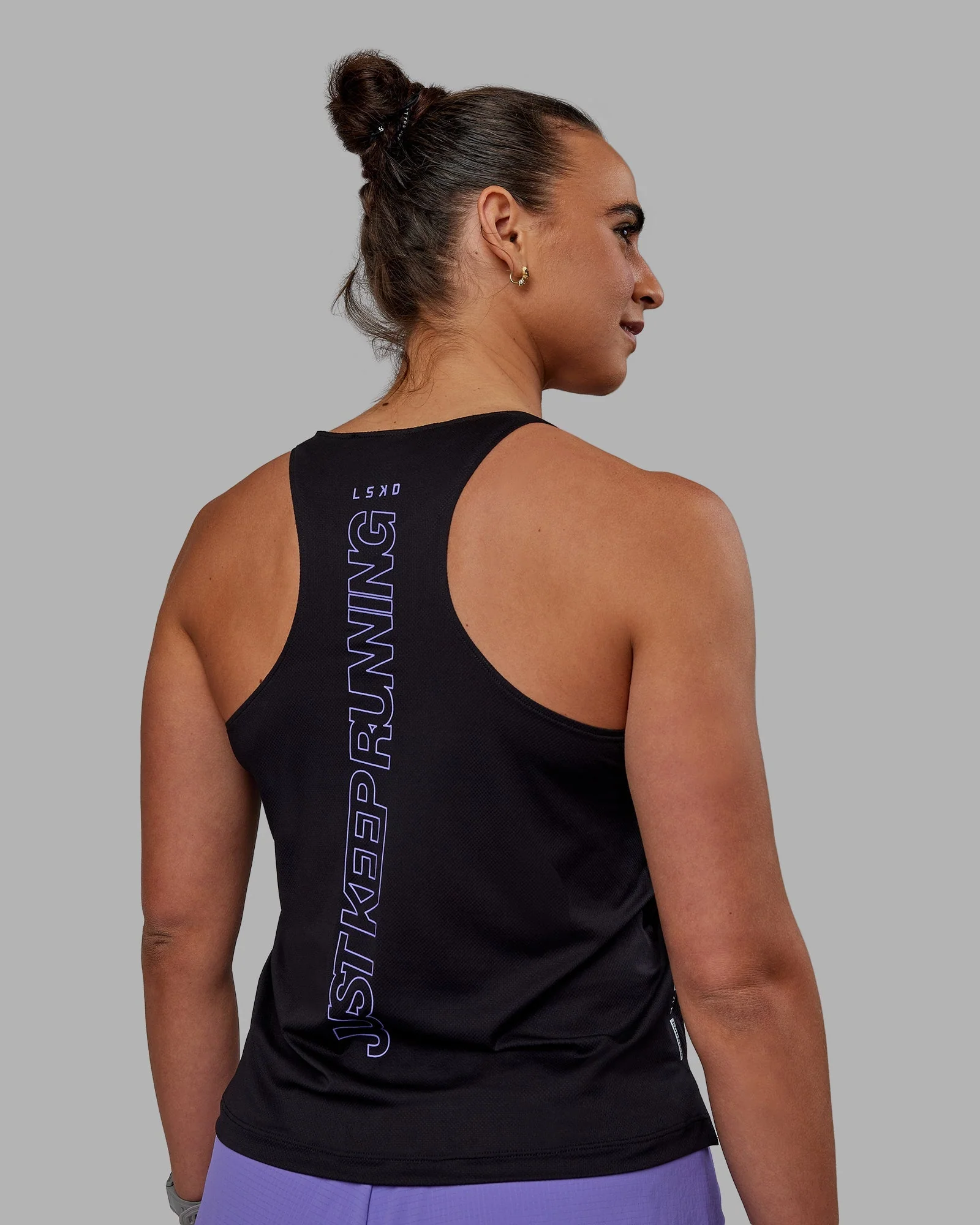 Pace Keep on Running Tank - Black-Dahlia Purple - Image 5