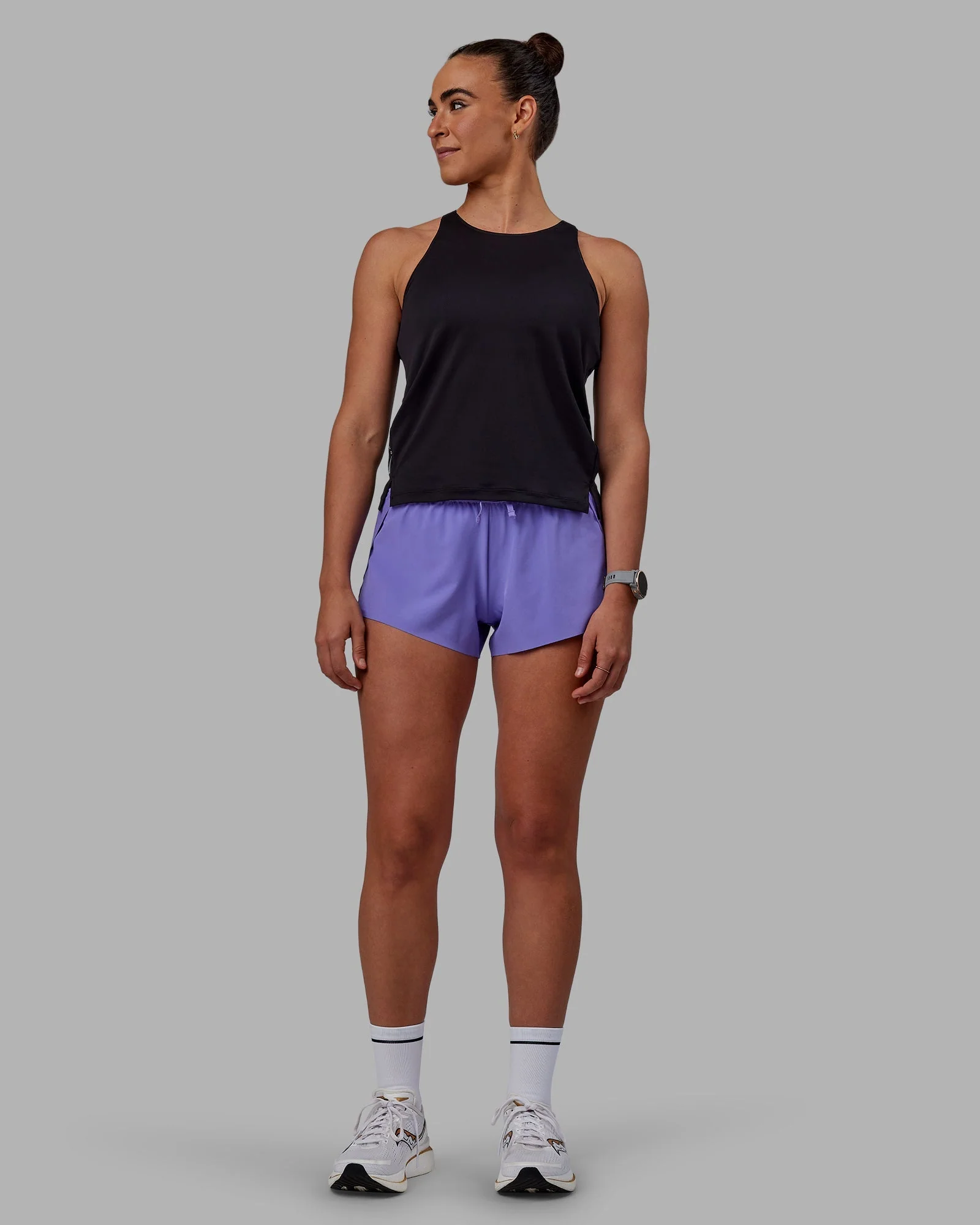 Pace Keep on Running Tank - Black-Dahlia Purple - Image 7