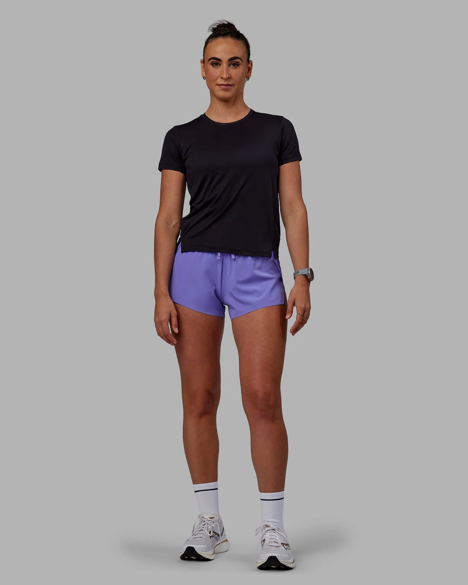 Pace Keep on Running Tee - Black-Dahlia Purple - Image 6