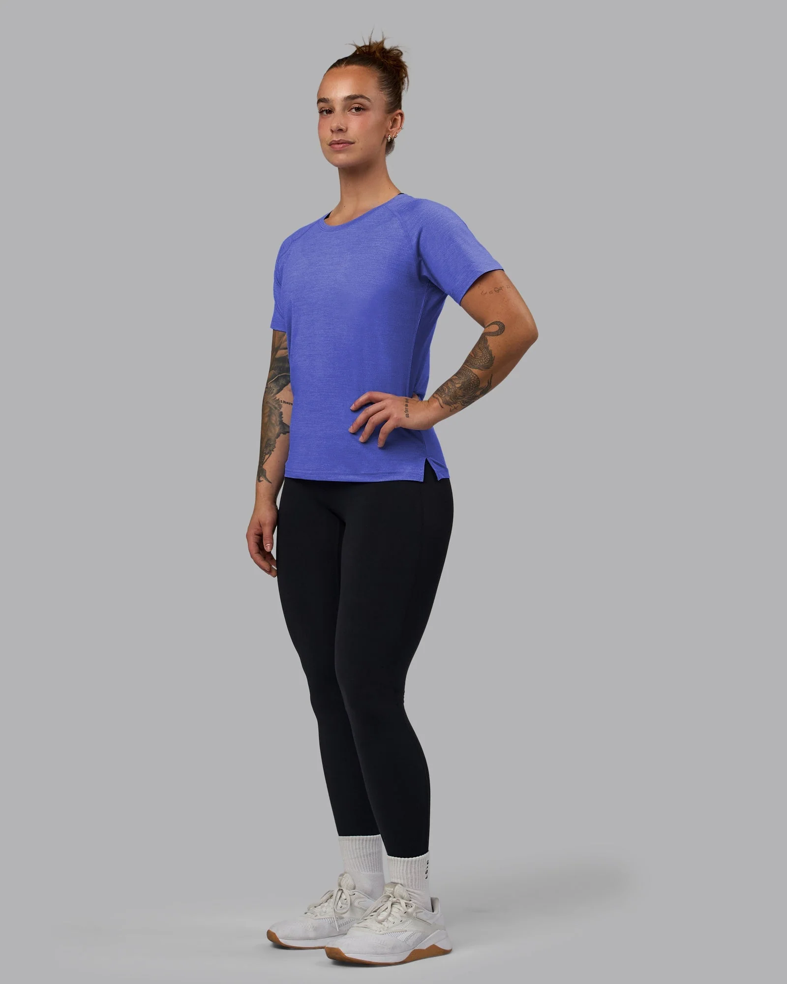 Perform VapourFLX Tee - Baja Blue Marl - Image 6