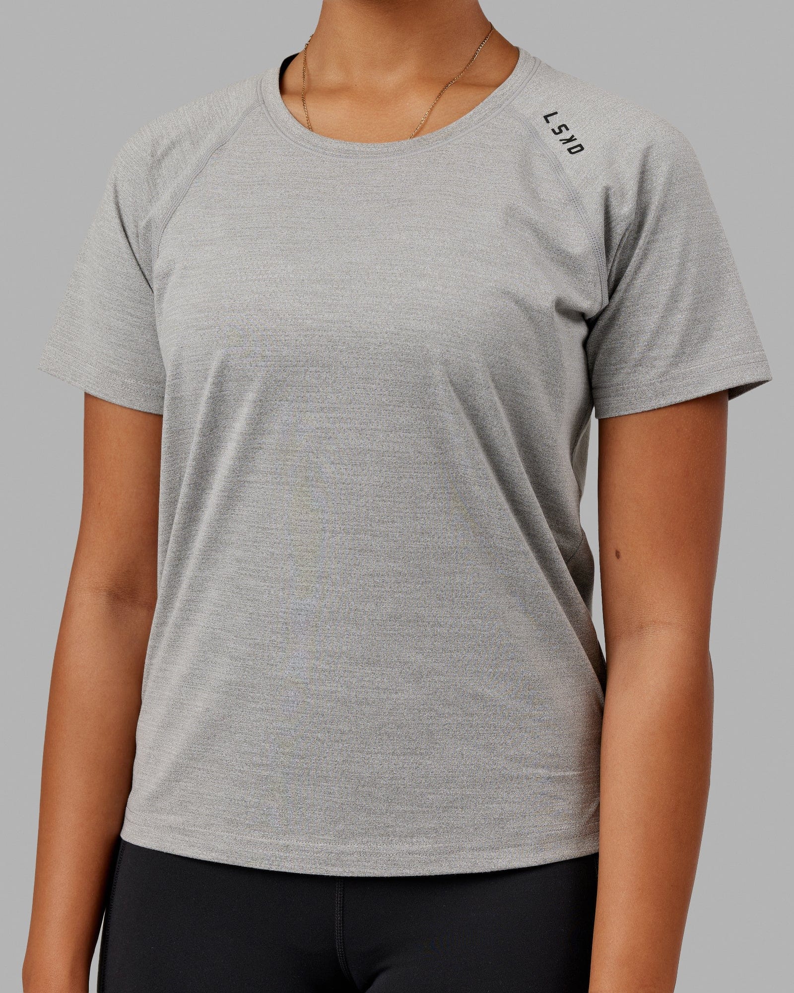 Perform VapourFLX Tee - Lt Grey Marl - Image 7
