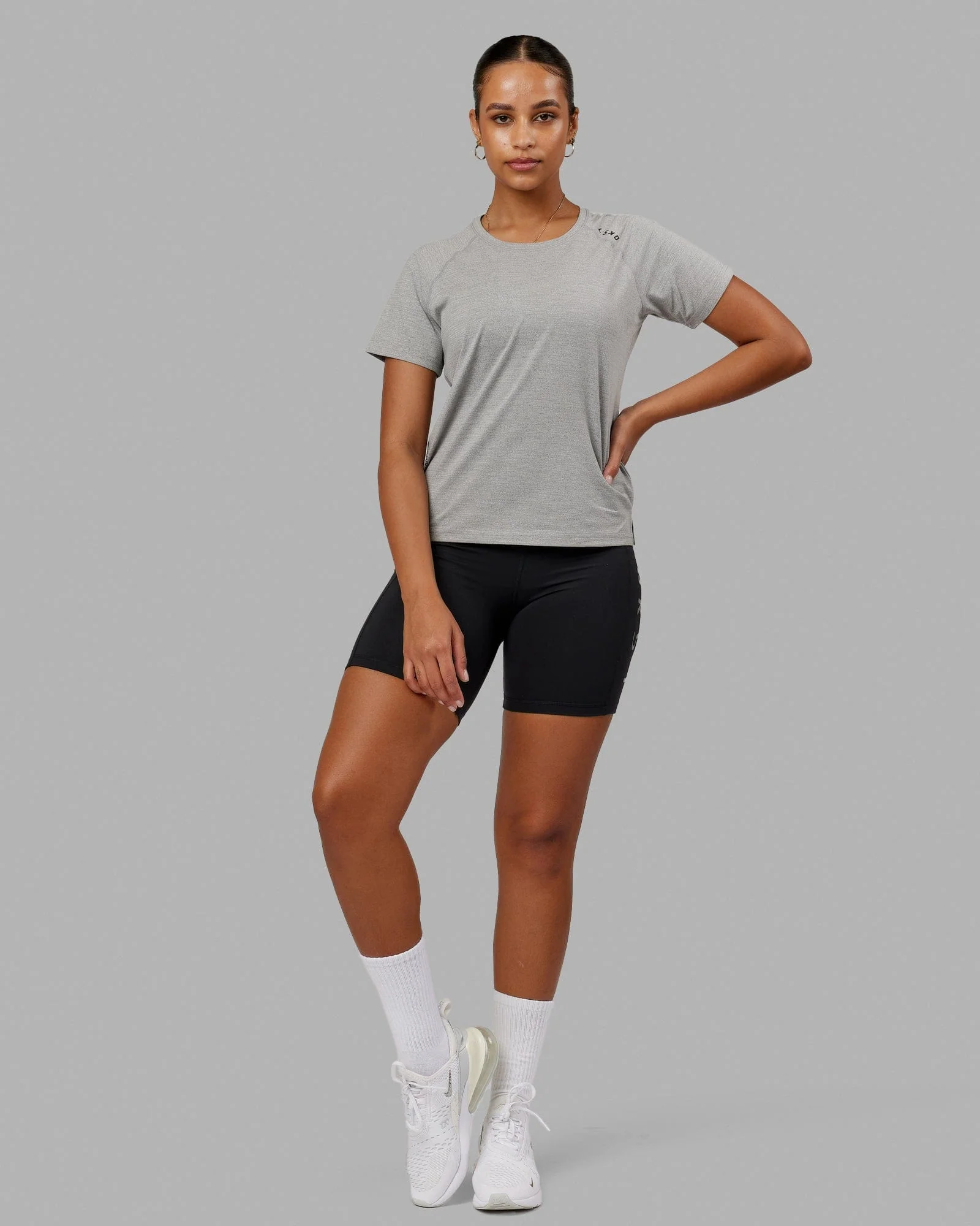 Perform VapourFLX Tee - Lt Grey Marl - Image 8