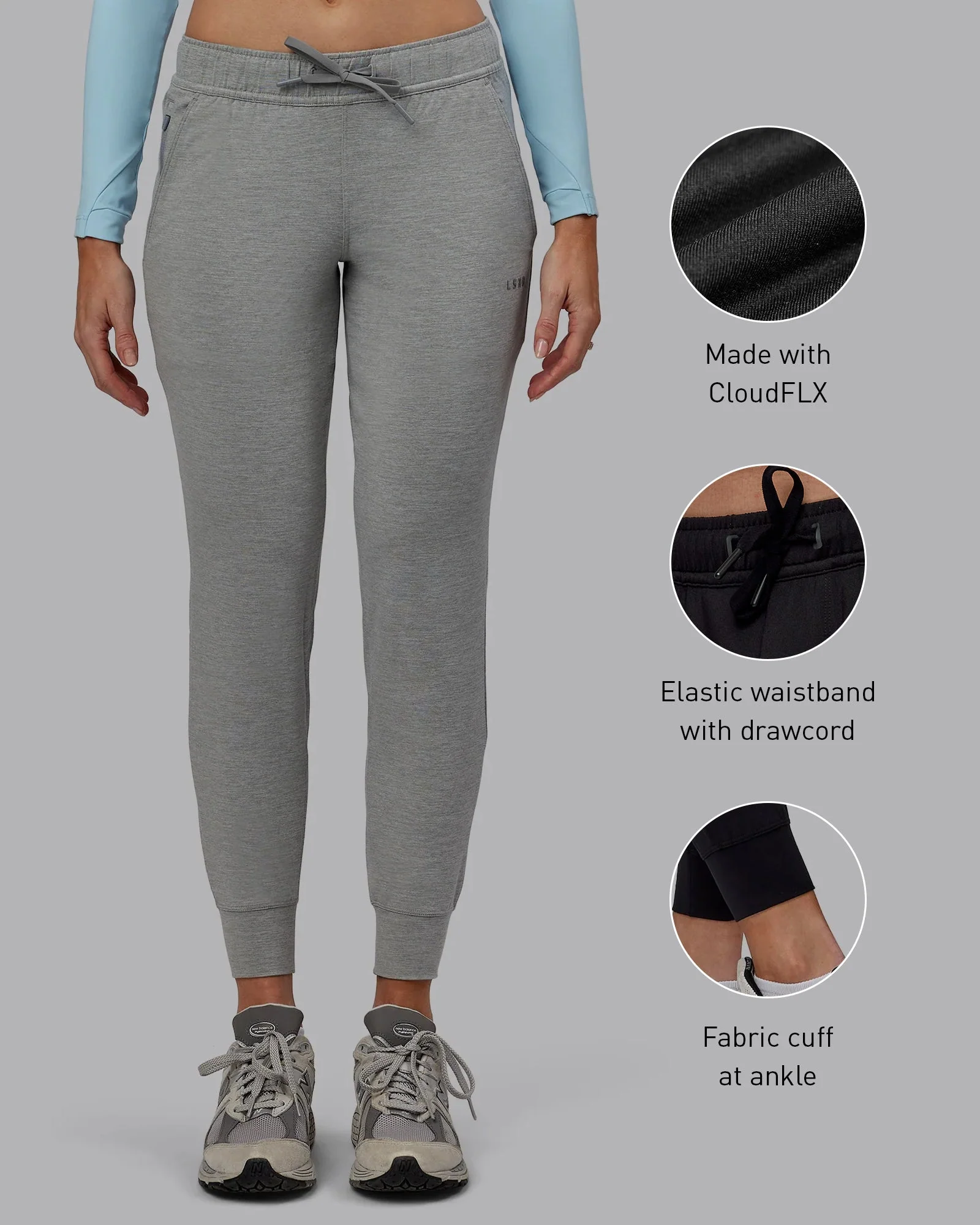 Restore CloudFLX Jogger - Light Grey Marl - Image 2