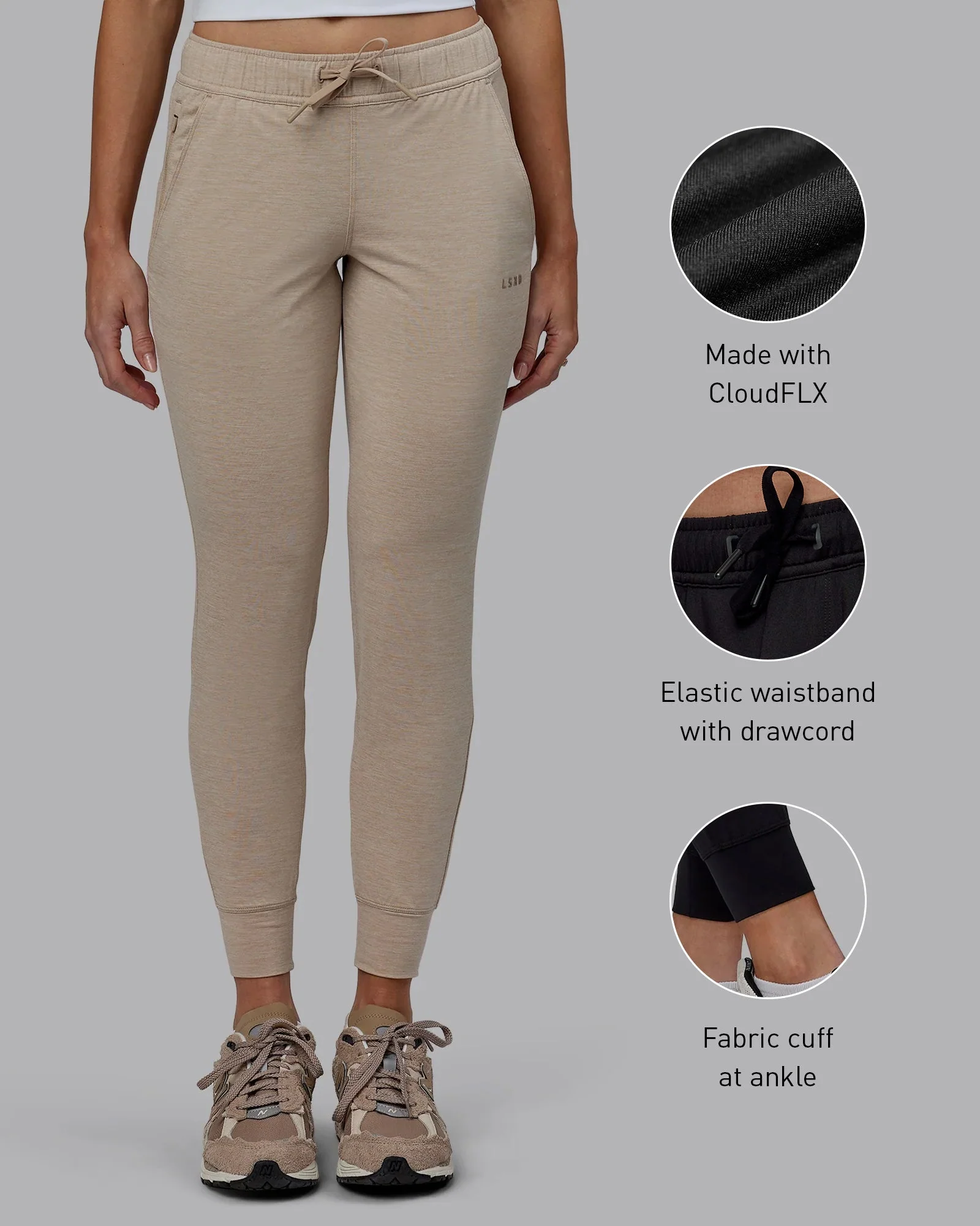 Restore CloudFLX Jogger - Oatmeal Marl - Image 2