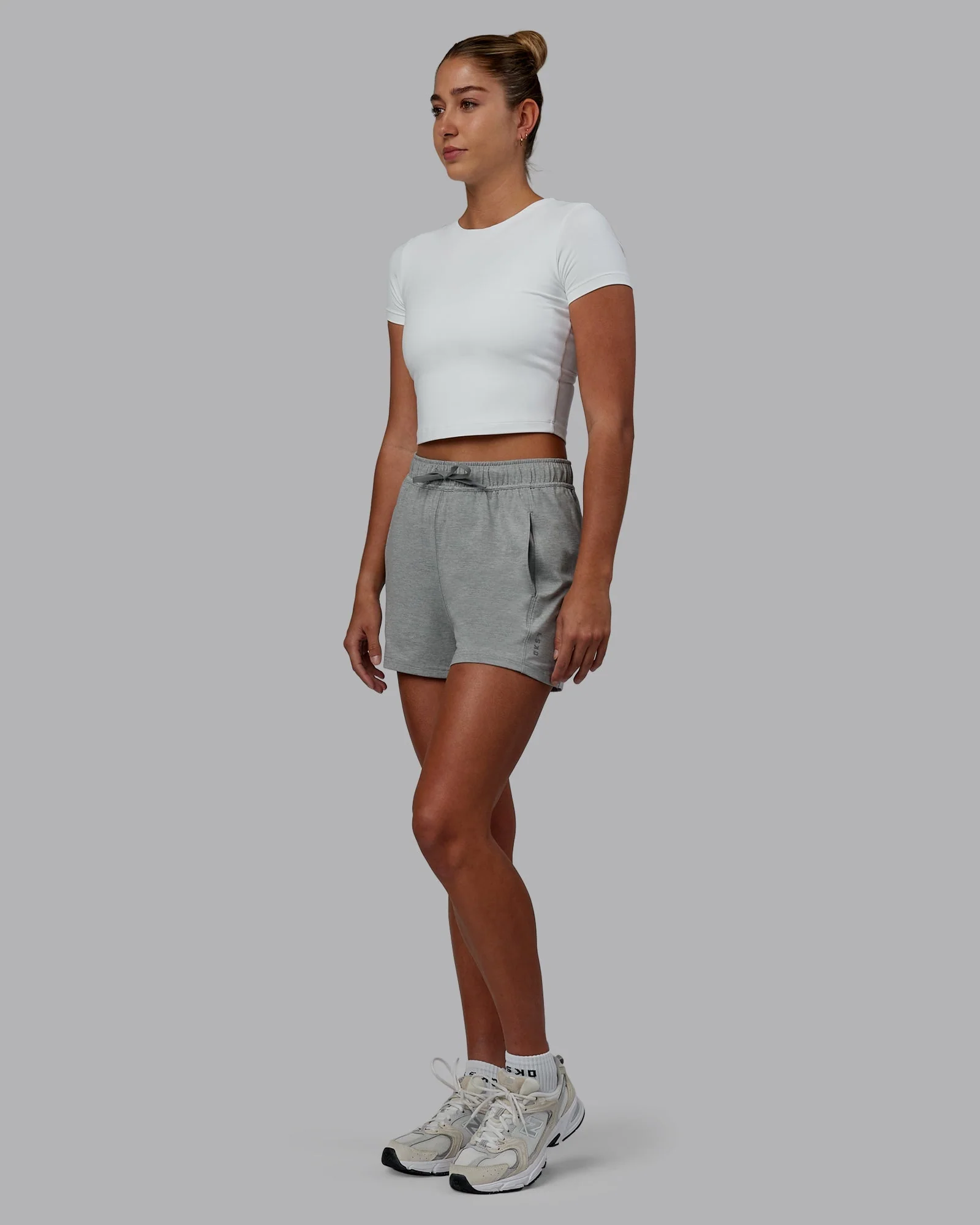 Restore CloudFLX Short - Light Grey Marl - Image 5